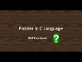 C Programming Tutorial for Beginners part 9 Pointer in C Language