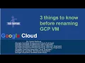 Rename GCP VM Instance