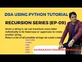 DSA Recursion Python EP-09 Printing All Permutations With Change Case Digits