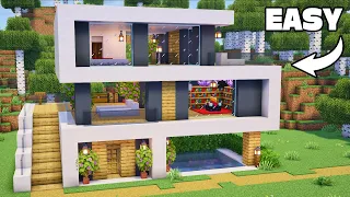 Minecraft Easy Moden House Tutorial