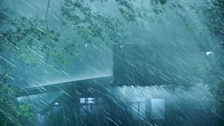 ⛈️ INTENSE Stormy Night | Heavy Rain & Powerful Thunder⚡Real Thunderstorm Sounds for Deep Sleep