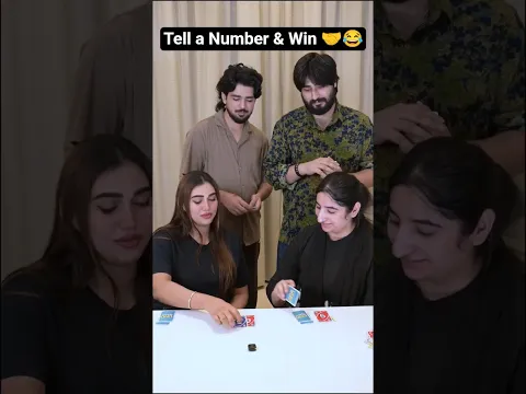UNO Card Game 🎴😂 | Tell a Number & Pick a Card! 😳🔥 #uno #cardgame   #shorts   #challenge
