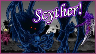 the battle cats avatar of evil scyther white 
