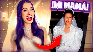 Me pongo el VESTIDO DE NOVIA DE MI MAMÁ de hace 30 AÑOS!!👰🏻‍♀️