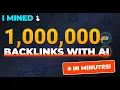 I Mined 1 000 000 Backlinks in Minutes OptilinkAI Strategy