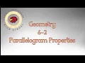 6-2 Parallelograms
