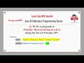 Java Interview Questions and Answers Find the Shortest String in a List using Java 8 Stream API