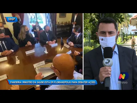 Ministro da Saúde está em Florianópolis para debater ações da pandemia