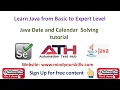 Java Date and Calendar Solving tutorial With Example In Hindi