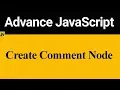 How to Create Comment Node in JavaScript Hindi