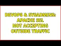 DevOps SysAdmins Apache SSL not accepting outside traffic