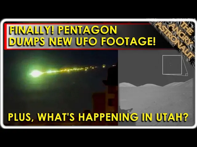 FINALLY!!  Pentagon unveils new UFO footage!!  PLUS, what's happening in Utah?