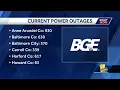 Strong winds cause power outages downed limbs