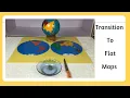 How to Transition From Continent Globe to Flat Maps - Montessori