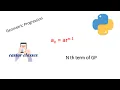 Nth term of GP Python Castor Classes