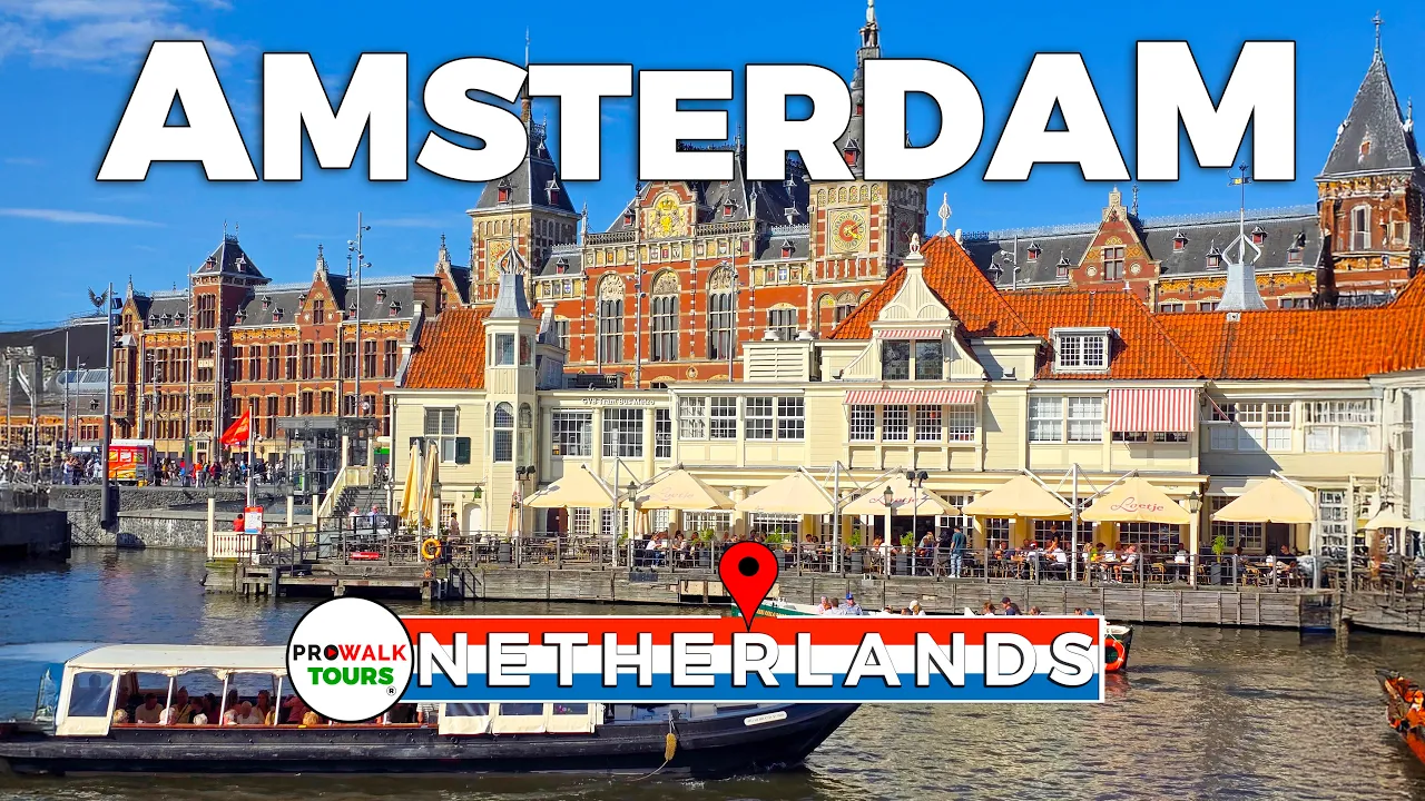 Amsterdam, Netherlands Walking Tour | 4K 60fps with Captions - Prowalk Tours