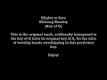 Hillsong Worship - Mighty to Save (Key of G - Transposed Artificially)