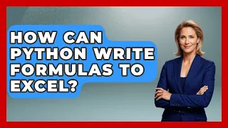 How Can Python Write Formulas To Excel - Python Code School
