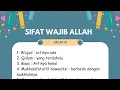 Lagu lagu 20 sifat wajib Allah \u0026 artinya #sifatwajiballah #kelas3sd