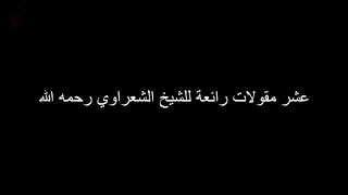 الشيخ الشعراوي  اجمل    اقوال للشيخ الشعراوي دندنها