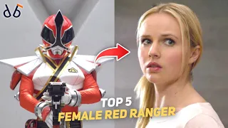 top 5 female red power rangers