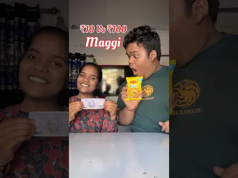 10 Rupees Vs 100 Rupees : Maggi Cooking Challenge #shorts