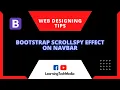 Bootstrap Scrollspy Effect on Navbar
