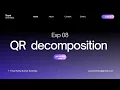 Explaining QR decomposition using python