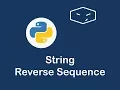 reverse string sequence in python