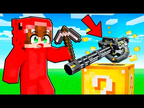 Video Thumbnail: Encontré LUCKY BLOCKS de ARMAS REALES en Minecraft!