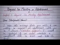 Request For Meeting or Appointment Meeting or Appointment Request letter