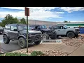 Spotted 2021 Ford Bronco Both Badland Sasquatch vs Modified Jeep Wrangler and Gladiator Rubicon