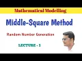 Middle Square Method Random Number Generation Mathematical Modelling
