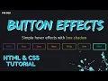 Master Cool Button Effects HTML CSS Tutorial