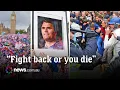 Download Lagu Police clash with massive far-right Unite the Kingdom rally in London