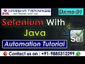 Selenium With Java Tutorial for Beginners Automation Tutorial Selenium With Java Demo 01