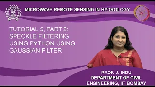 Tutorial 05 Part 02 Speckle Filtering Using Python Using Gaussian Filter