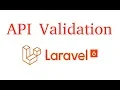 Laravel 6 Api tutorial api validation