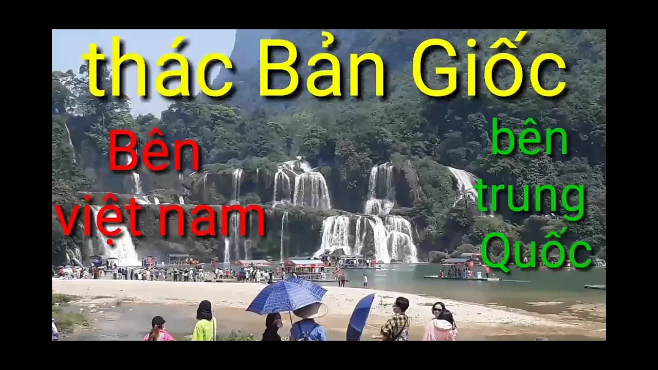 thác Bản Giốc ( Cao Bằng ) phân chia ranh giới Việt Nam - Trung Quốc
