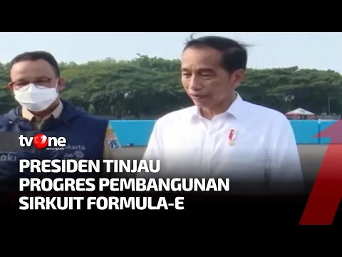 Didampingi Anies, Presiden Jokowi Menilik Lintasan Formula-E