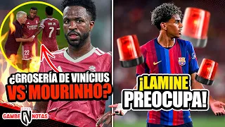 ¿Grosería de Vinícius vs Mourinho? | ¡Lamine preocupa en Barcelona! | Madrid elige salida importante