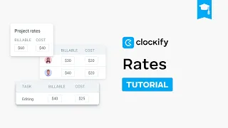 Hourly Rates Clockify Tutorial 2025