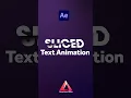 Create Sliced Text in After Effects Tutorial