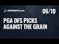 PGA DFS Against The Grain - DraftKings Golf Ownership Millionaire Maker Picks