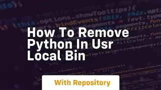 How to remove python in usr local bin