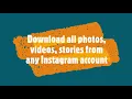 Download all photos s stories from any Instagram Account with 3 LINES OF CODE using Python