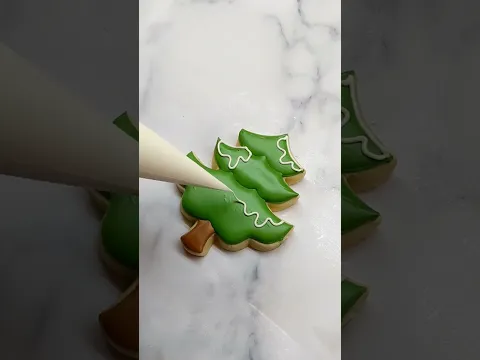 Download MP3 Royal Icing Christmas Tree #cookiedecorating #royalicing #sugarcookies #cookiedecoratingvideos