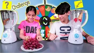 تحدي عصير الفواكه المثلج بعجلة الحظ الغامضة بين زينب ورضا Mystery Wheel Of Smoothie Challenge 