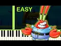 Download Lagu KRUSTY KRAB | SPONGEBOB SQUAREPANTS - EASY Piano Tutorial