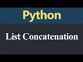 List Concatenation in Python Hindi